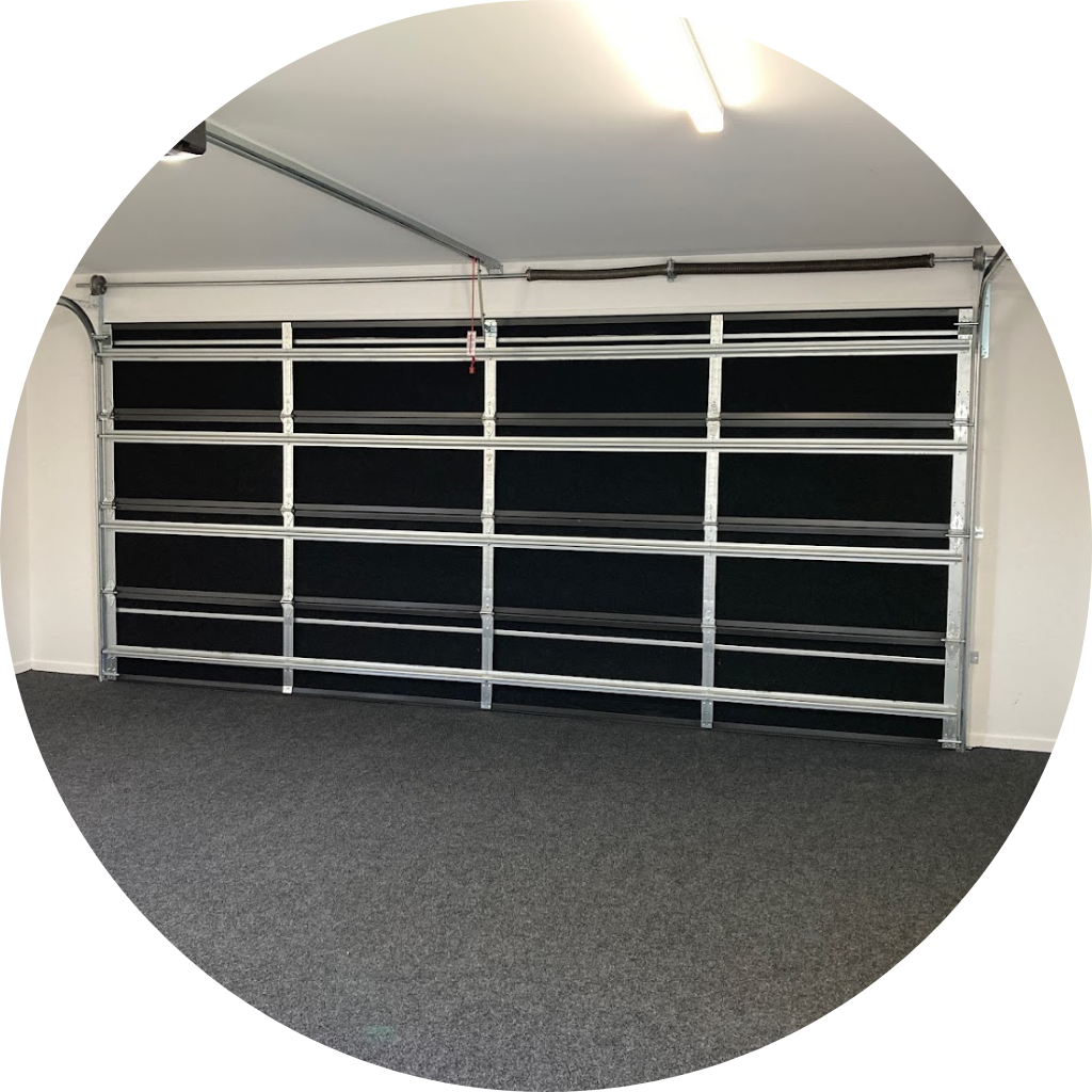 Garage Installed with Black GaraFlex